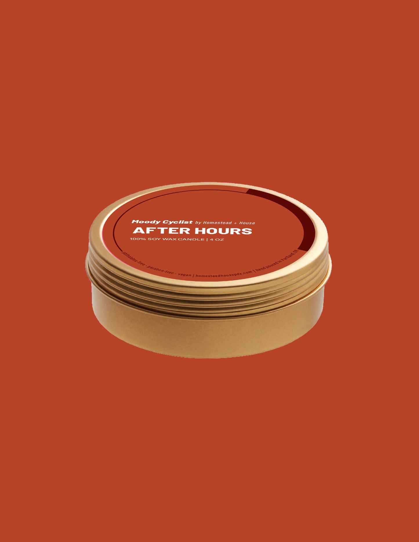 After Hours 4oz Travel Tin Candle | Non-Toxic Soy Candle with Wooden Wick