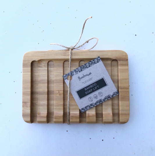 Bamboo Soap Holder – Eco-Friendly Slatted Soap Lift