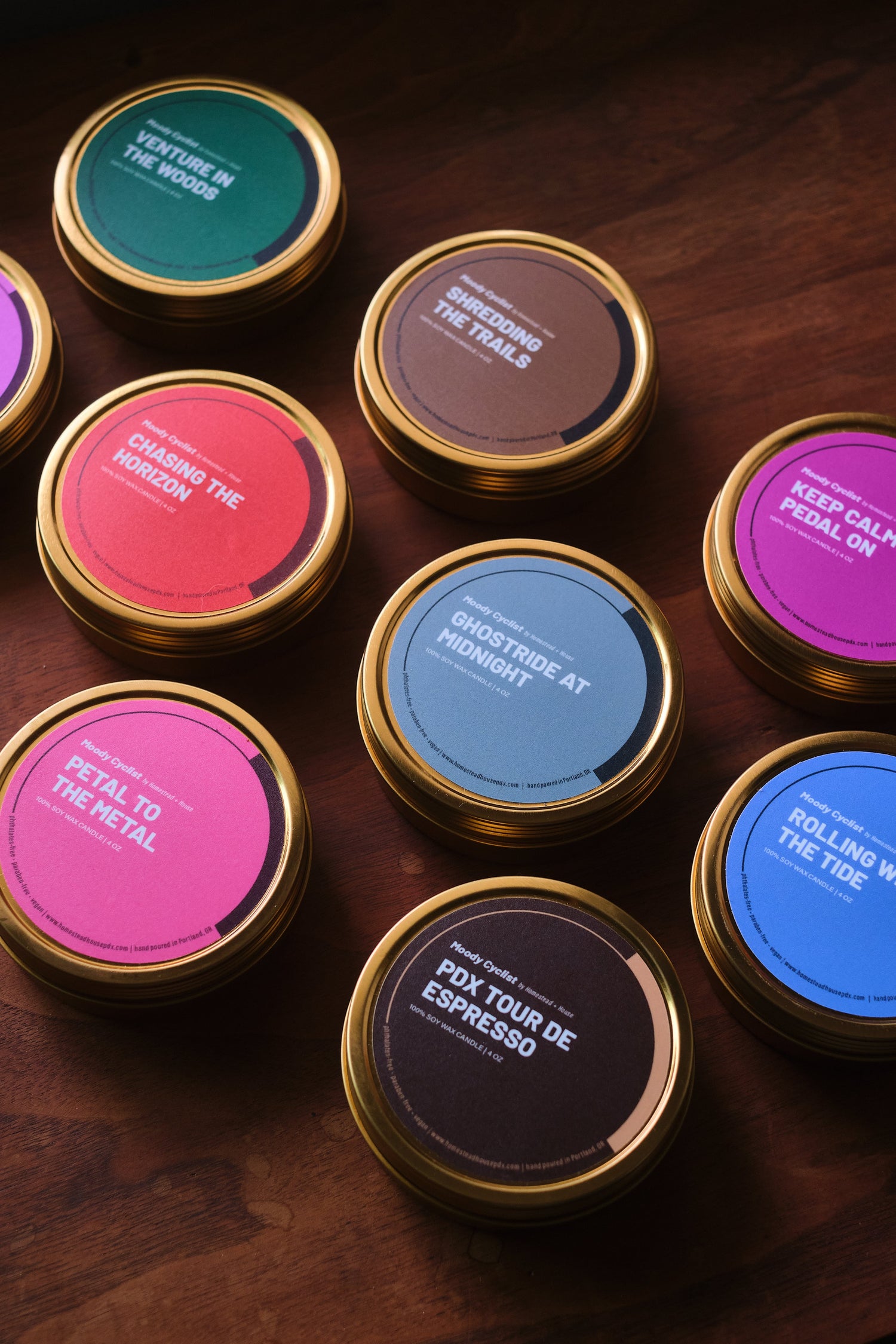 Moody Cyclist Candles