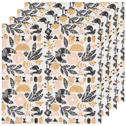 Myth Cotton Block Printed Napkins - Set of 4