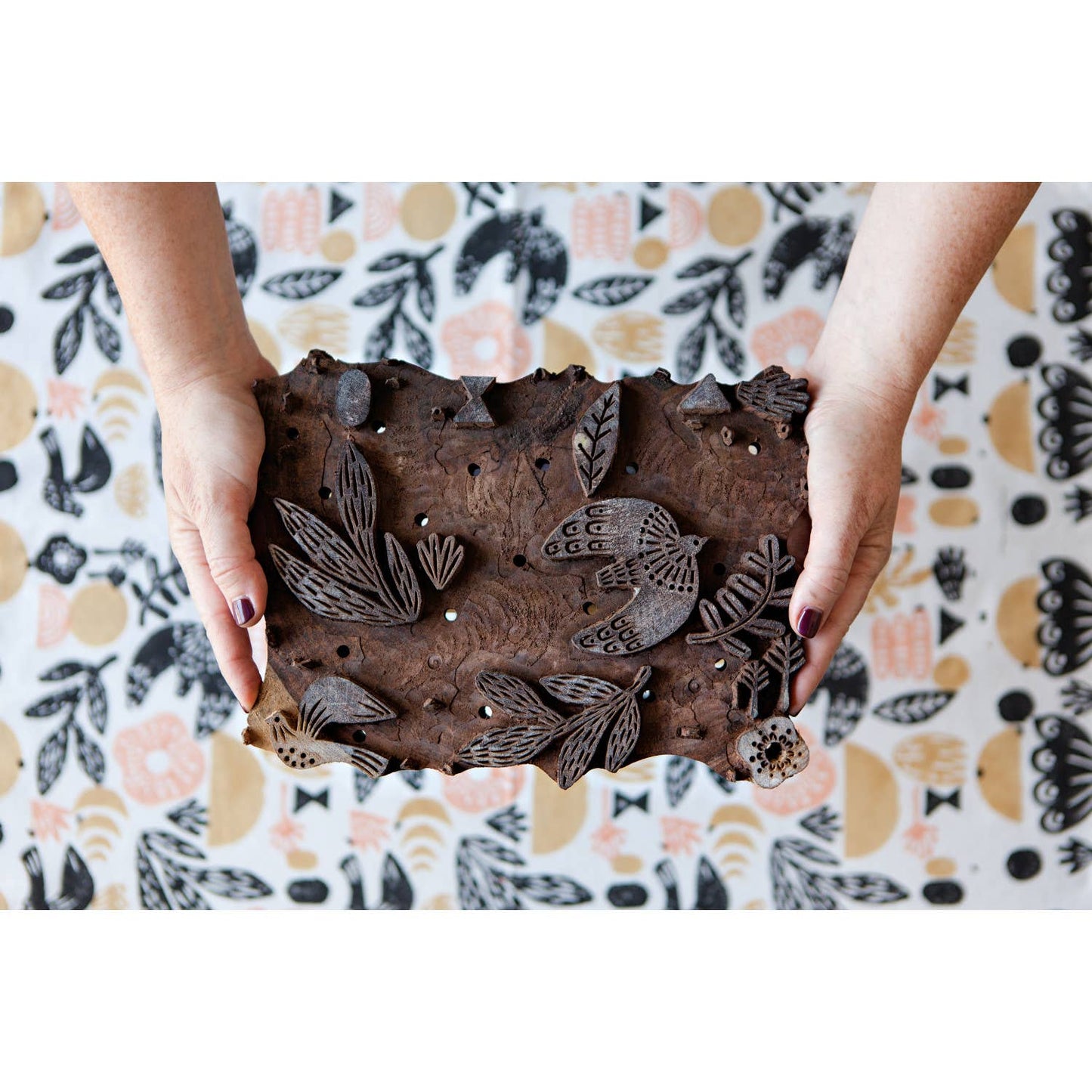 Myth Cotton Block Printed Napkins - Set of 4