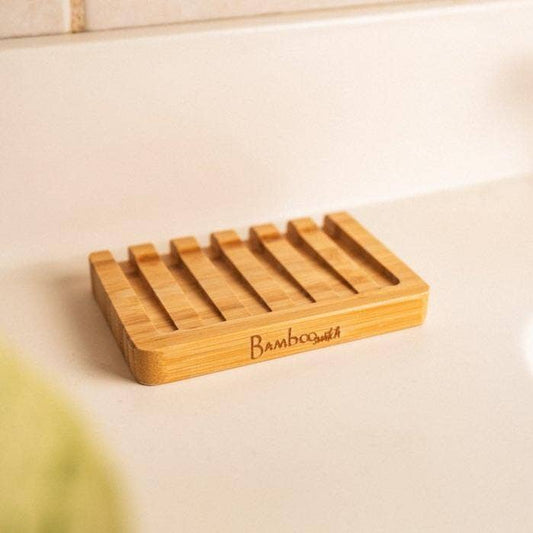 Bamboo Soap Holder – Eco-Friendly Slatted Soap Lift