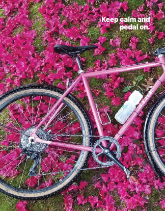 Keep calm and pedal on | A2 card with kraft envelope