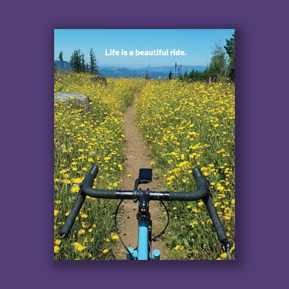 Life is a beautiful ride | A2 card with kraft envelope
